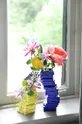 &k amsterdam Dekoratívna váza Pile Blue modrá