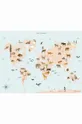 viacfarebná Vissevasse Plagát World Map Animal 50x70 cm Unisex