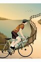 Vissevasse Плакат Cycling The Hulls 50x70 cm барвистий F.2020.017.L