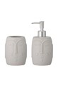 Bloomingville zestaw akcesoriów łazienkowych Niga (2-pack) biały 82054711
