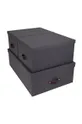 čierna Bigso Box of Sweden Sada úložných krabíc Inge (3-pak) Unisex