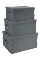 Obývacia izba a spálňa Bigso Box of Sweden Úložná krabica Box Storage 6937S0101 sivá