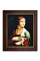 Ελαιογραφία στο πλαίσιο Leonardo Da Vinci Lady with an Ermine