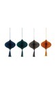 Bloomingville zestaw ozdób choinkowych (4-pack) multicolor 82052634