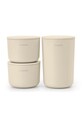 Σετ δοχείων αποθήκευσης με καπάκι Brabantia 3-pack μπεζ 223501