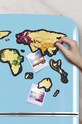 1DEA.me kaparós térkép Travel Map Magnetic World többszínű MG