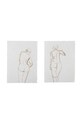 Bloomingville decoratiune de perete Aise Poster 2-pack maro 82058284