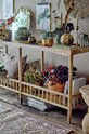 Всекидневна и спалня Огледало за стена Bloomingville Jenne 82059661 жълт