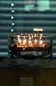 Olejová lampa Philippi Fire <p> Hliník, Nerezová oceľ, Sklo</p>