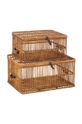 J-Line zestaw koszy do przechowywania 2-pack <p>Rattan</p>