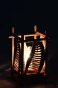 J-Line świecznik dekoracyjny Drewno, Szkło