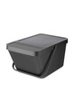 Brabantia cos de gunoi Sort & Go Stackable 20 l gri 277726
