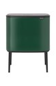 Brabantia kosz na śmieci Bo Touch Hi, 3 x 11 L zielony 304200