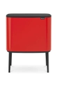 piros Brabantia szemetes Bo Touch, 36 L Uniszex