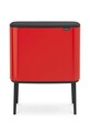 Смітник Brabantia Bo Touch Hi, 3 x 11 L червоний 316005