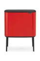 красный Урна для мусора Brabantia Bo Touch Hi, 3 x 11 L Unisex