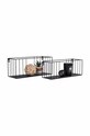 Salon i sypialnia House Nordic zestaw półek ściennych Paolo 2-pack 4292160 multicolor