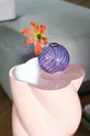 Dekorativna vaza &k amsterdam Spiral Purple vijolična