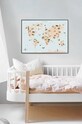 Plakát Vissevasse World Map Animal 30 x 40 cm F.2021.003.M vícebarevná AA00