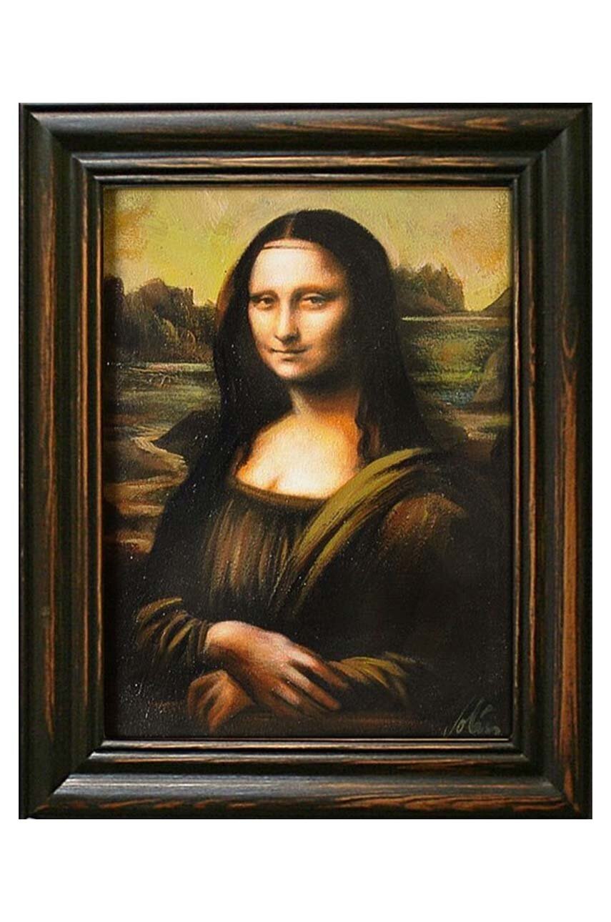 Olejomalba v rámu Leonardo Da Vinci, Mona Lisa