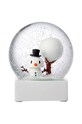 Hoptimist minge decorativă Snowman Snow Globe L alb 26634