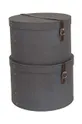чёрный Комплект ящиков для хранения Bigso Box of Sweden Rut 2 шт Unisex