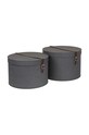 Bigso Box of Sweden set de cutii de depozitare Rut 2-pack 5482C6849LEA648 negru AA00
