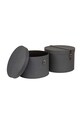 Living și dormitor Bigso Box of Sweden set de cutii de depozitare Rut 2-pack 5482C6849LEA648 negru