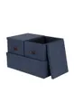 Úložná krabica Bigso Box of Sweden 3-pak tmavomodrá