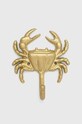 Rice wieszak ścienny złoty HOOK.CRABXC.GOLD