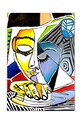 Reprodukce malovaná olejem Pablo Picasso, Hlava ženy 50 x 70 cm vícebarevná 165563