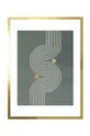 viacfarebná Nástenná dekorácia v ráme 58 x 78 cm Unisex