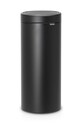 Κάδος σκουπιδιών Brabantia Touch Bin New 30 L μαύρο 128967