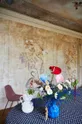niebieski Byon wazon dekoracyjny Crumple