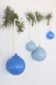 Lifestyle Design Letters zestaw bombek choinkowych XMAS Stories Ball 4-pack 10105001COBALLIBLU niebieski