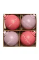 pisana Komplet božičnih kroglic Design Letters XMAS Stories Ball 4-pack Unisex
