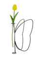 Декоративная ваза Balvi Butterfly Silhouette мультиколор 27794