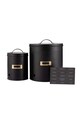 Typhoon set recipiente de depozitare cu capace Living 2-pack negru 1402.041