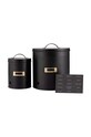 Typhoon set recipiente de depozitare cu capace Living 2-pack 1402.041 negru AA00