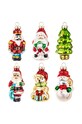 set de globuri de crăciun 6-pack multicolor 147165