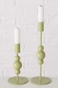 Boltze set candelabri Akesha pacco da 2 verde