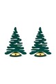 Alessi zestaw stojaków na winetki Barkplace Tree 2-pack zielony BM16S2.GR