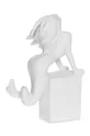Christel figurina decorativa 22 cm Koziorożec bianco