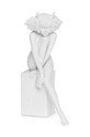 Dekoračná figúrka Christel 23 cm Byk biela DK94134