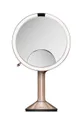 beżowy Simplehuman lustro z oświetleniem led Sensor Mirror Trio Unisex