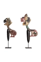 πολύχρωμο Διακόσμηση Vical Decorative Figure 2-pack Unisex