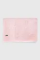 Lacoste törölköző 50 x 70 cm rózsaszín