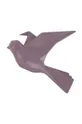 fioletowy Present Time wieszak ścienny Origami Bird Unisex