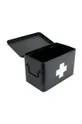 czarny Present Time pudełko do przechowywania Medicine Box L
