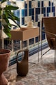 Ferm Living doniczka ze stelażem Plant Box 100080693 beżowy